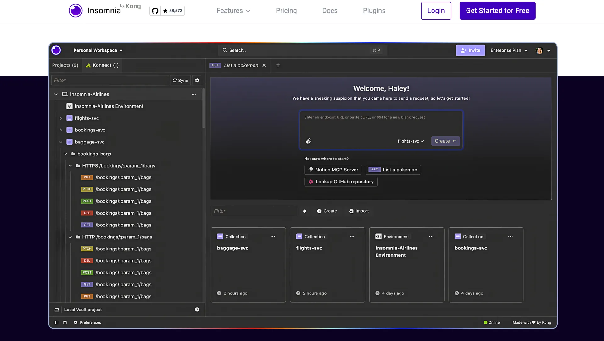 Insomnia screenshot